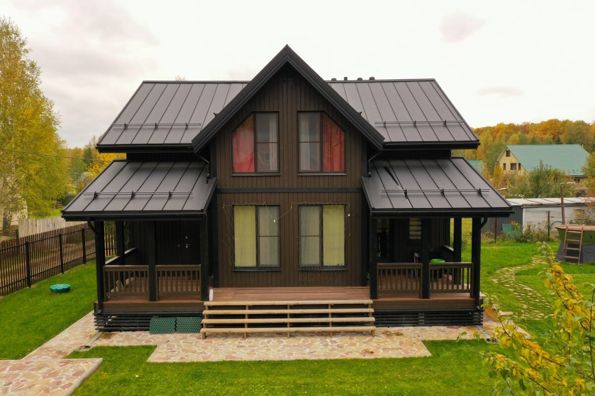 Каркасный дом по проекту "ЛЕОН"