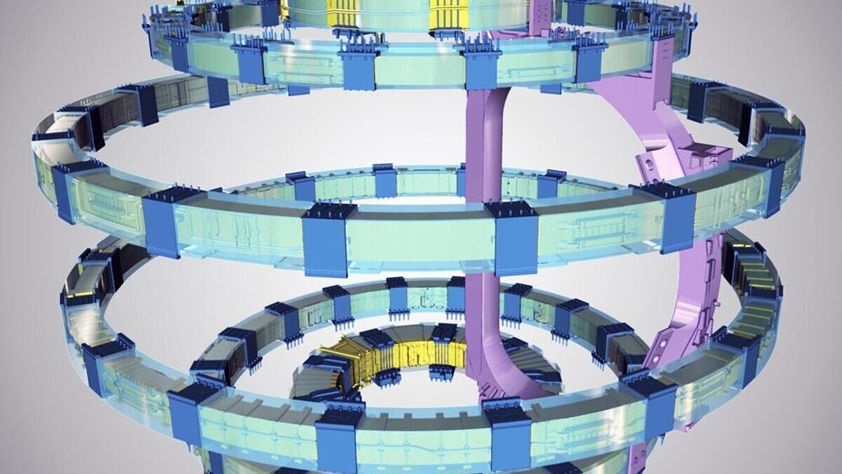    Шесть катушек полоидального поля ИТЭР© ITER