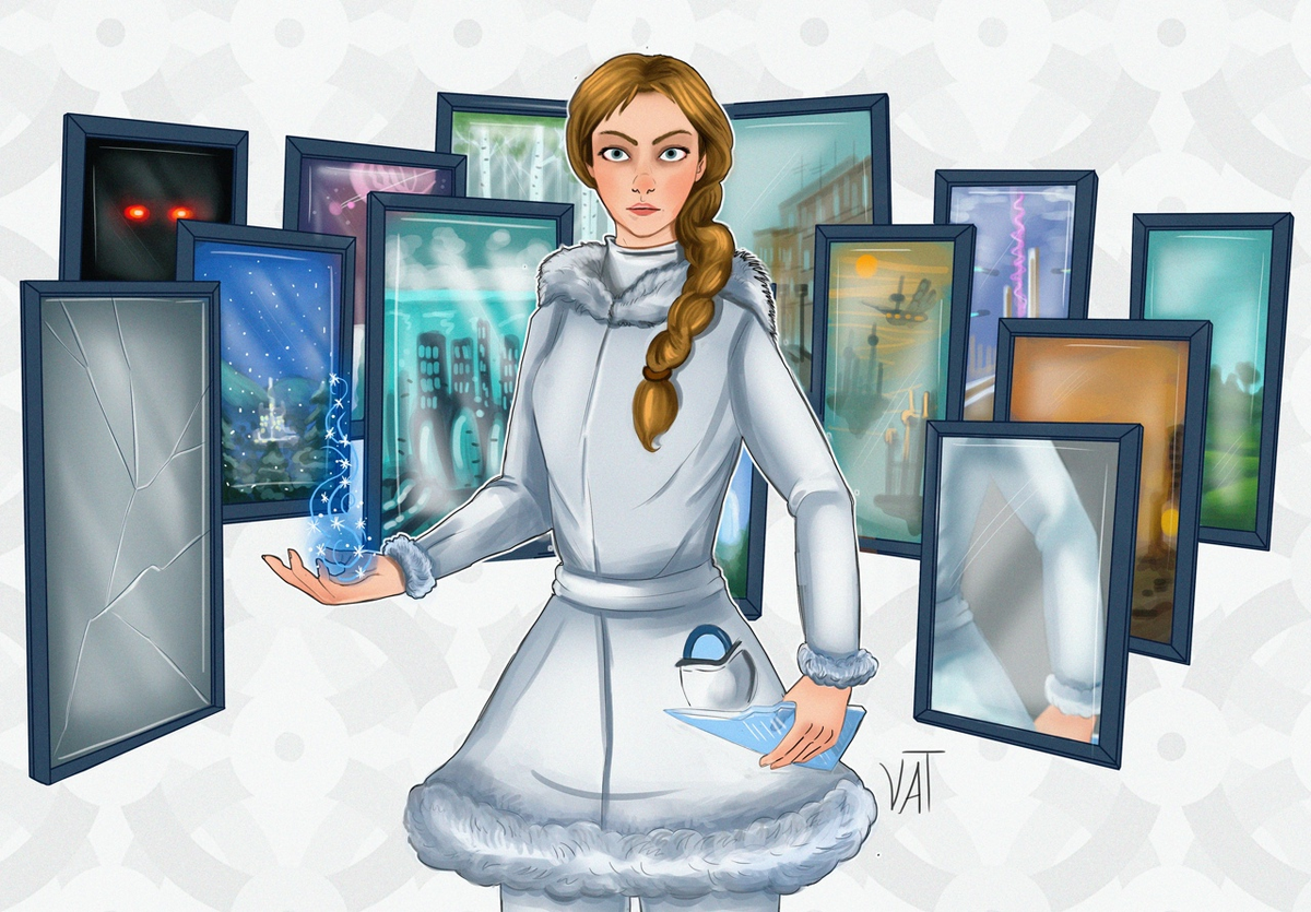 Аня - главная героиня книги (арт https://vk.com/letopis13).