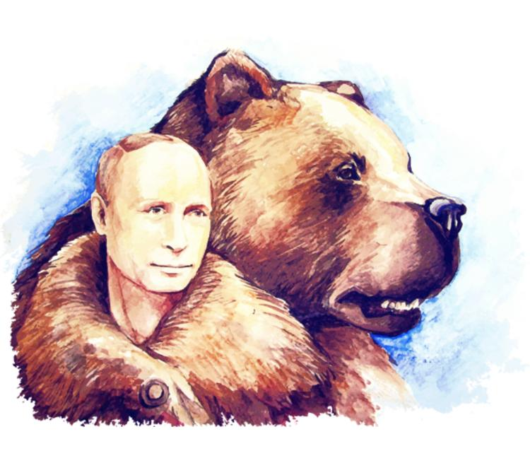 Русский медведь рисунок