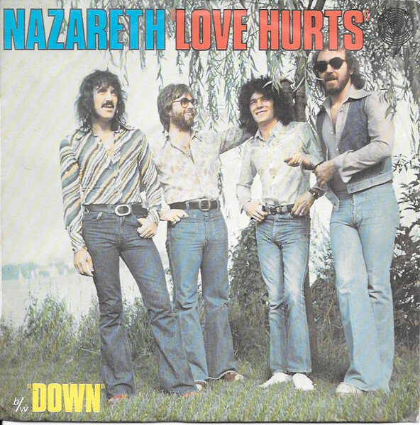 Оригинальная обложка сингла "Love Hurts/Down", 1974, Vertigo records, France 