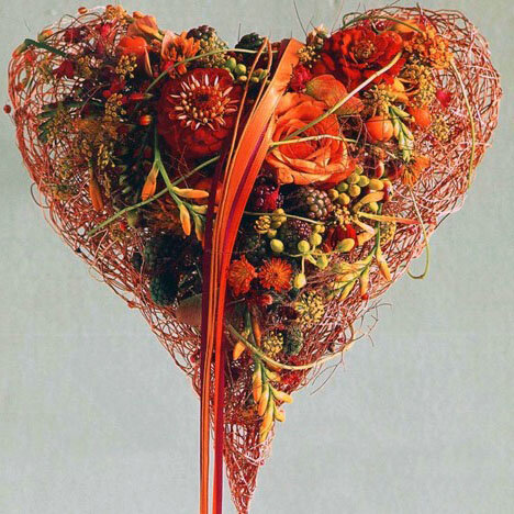 Сердце из пластилина с цветами: пошаговый мастер-класс по пластилинографии (с шаблоном для печати)