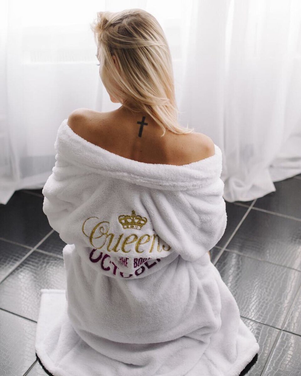 Студия вышивки "ЛЮКС" - плюшевый халат