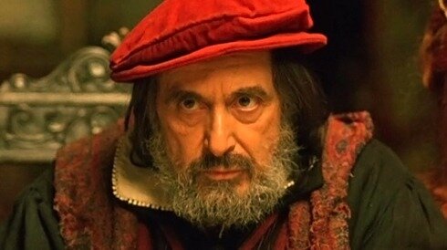 Фильм "Венецианский купец" 2004 год. В роли купца Шейлока, по совместительству еврея — Аль Пачино