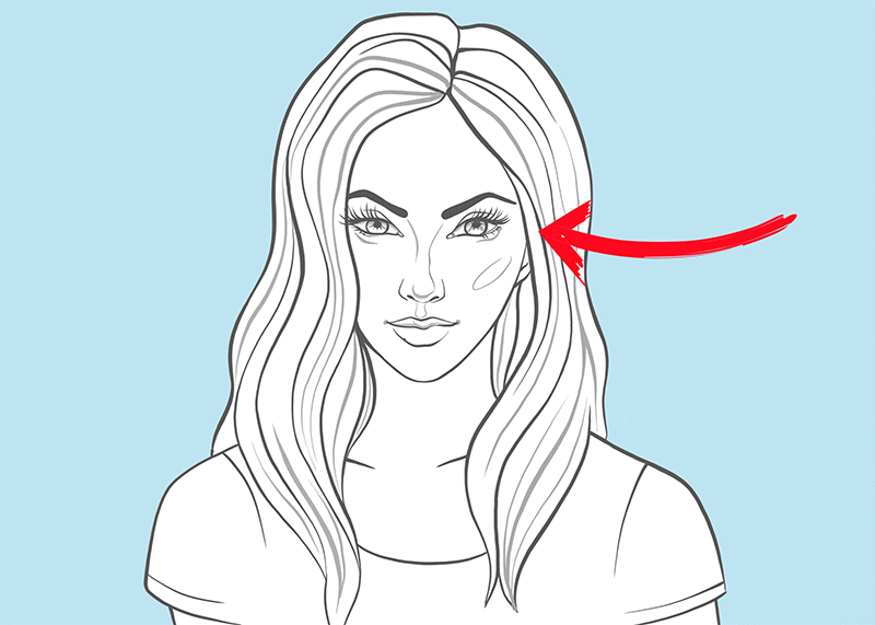 Как вы можете видеть на картинке, ее глаза «улыбаются», хотя ее рот «нейтрален».