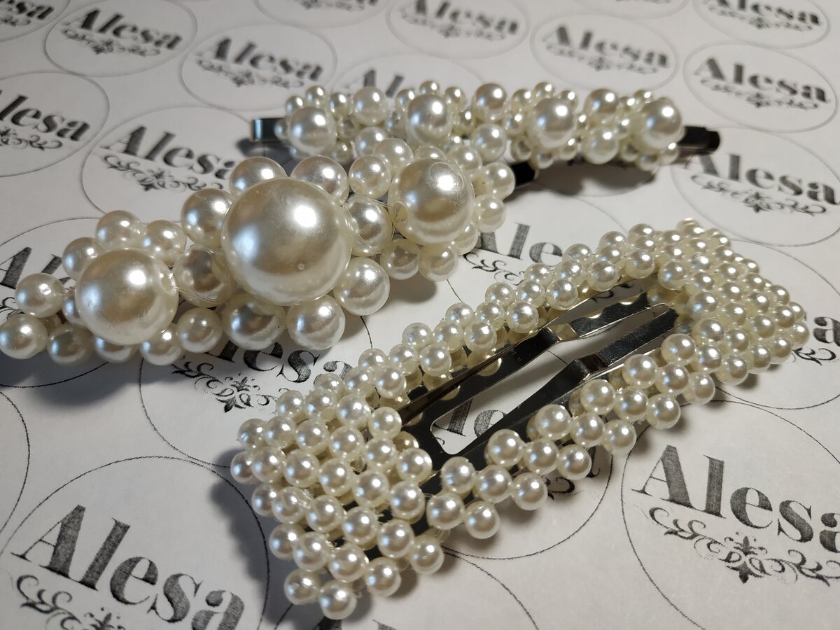 Заколки из жемчуга для Вас - супер тренд 2019