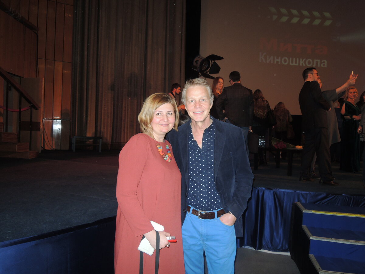 Мы с Александром Кузнецовым в Доме кино на презентации Киношколы Александра Митты в 2017 году