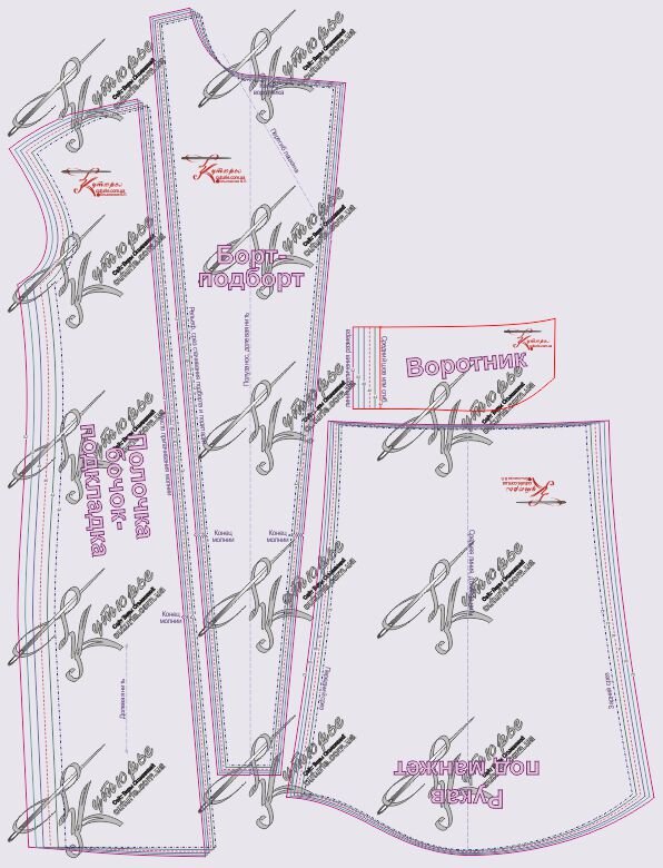 Примеры выкроек других лекал для пальто