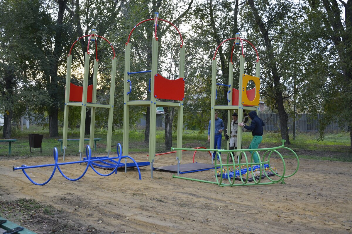 Установка нового игрового оборудования взамен старого 