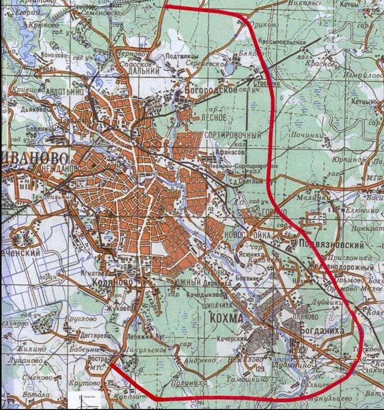 Восточный обход Иванова, который так и не начался.