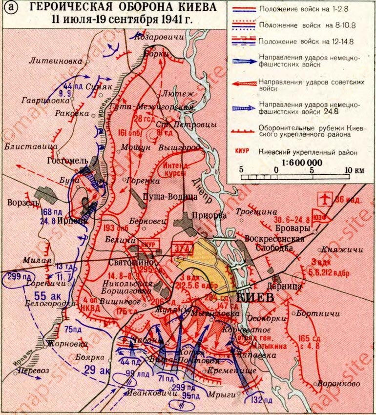 Киевская оборонительная операция 1941 года. Киевская оборонительная операция 1941 карта. Оборона Киева в 1941 году карта. 11 Июля 1941 года началась Героическая оборона Киева. Окружение западного фронта