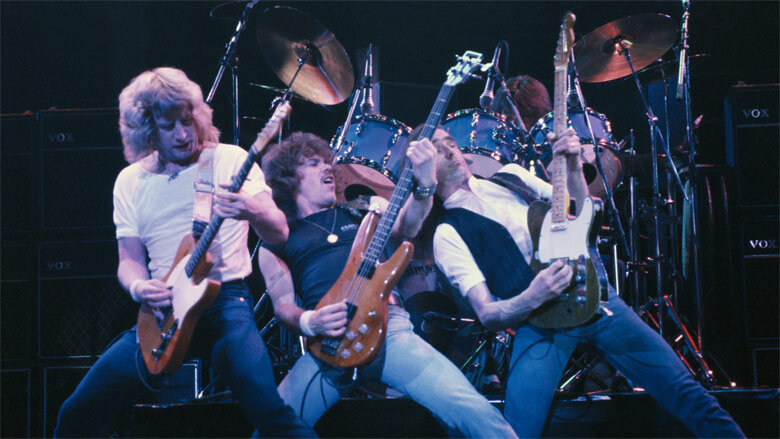 Status Quo на сцене в 1986-м году.
