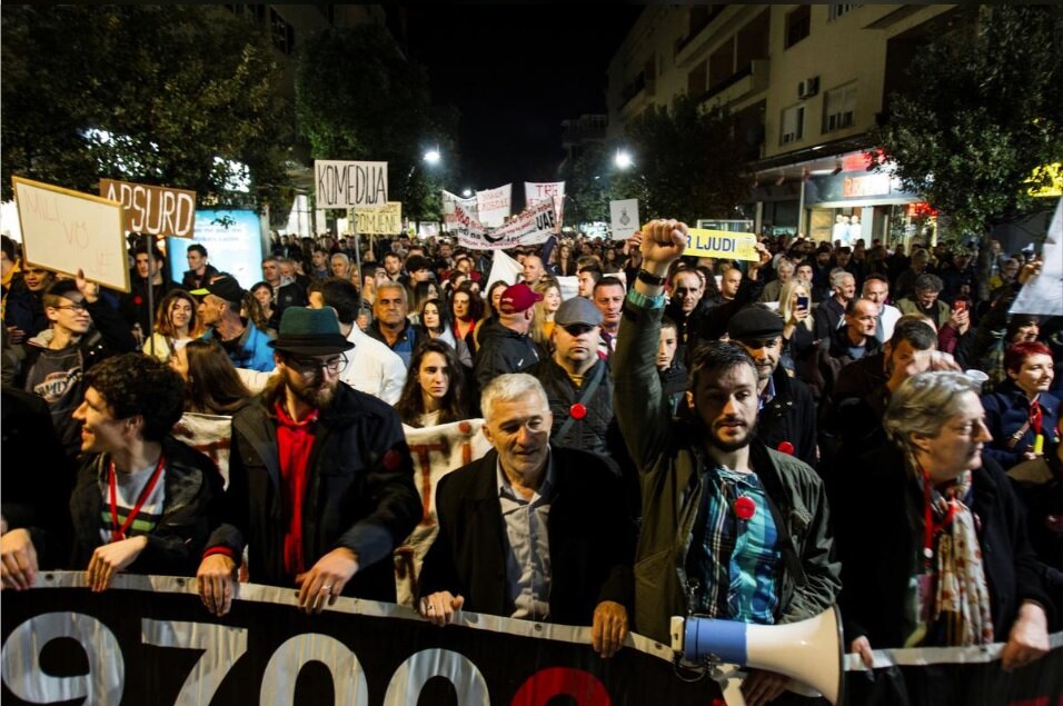 Митинг в Подгорице.
