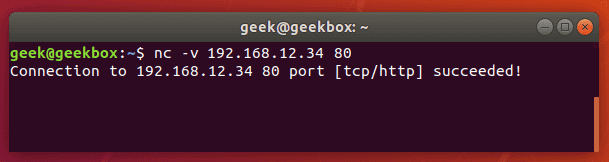 Тестирование работы переадресованного порта