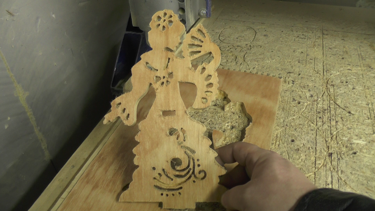 Тело салфетницы Дама с веером