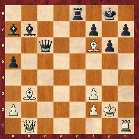 Чей ход тот ставит мат в 2 хода.