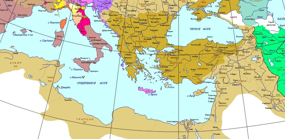 Османская империя. Источник: runivers.ru