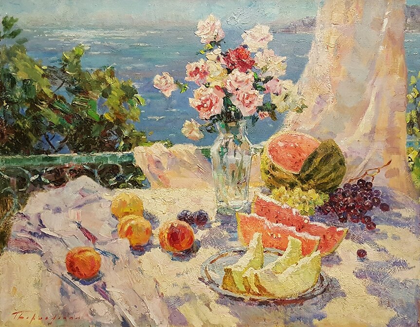 «Летний завтрак», 2004, холст, масло