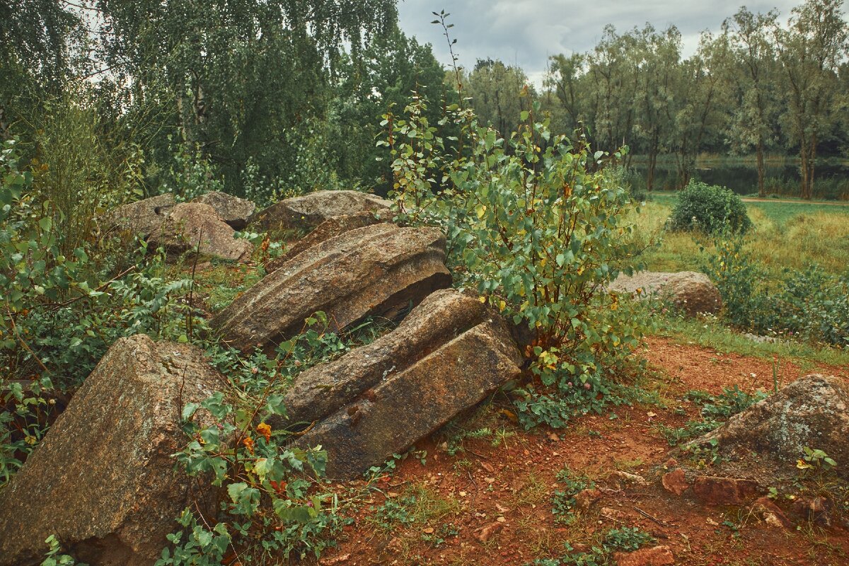 Руины Английский  дворец в Петергофе
