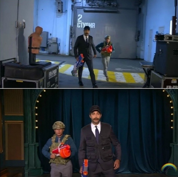 Иван Ургант и его новая реприза. Картинка взята из источника: https://mediabrest.by/news/politika/urgant-sparodiroval-lukashenko-i-rassekretil-mayka-i-nika-video.