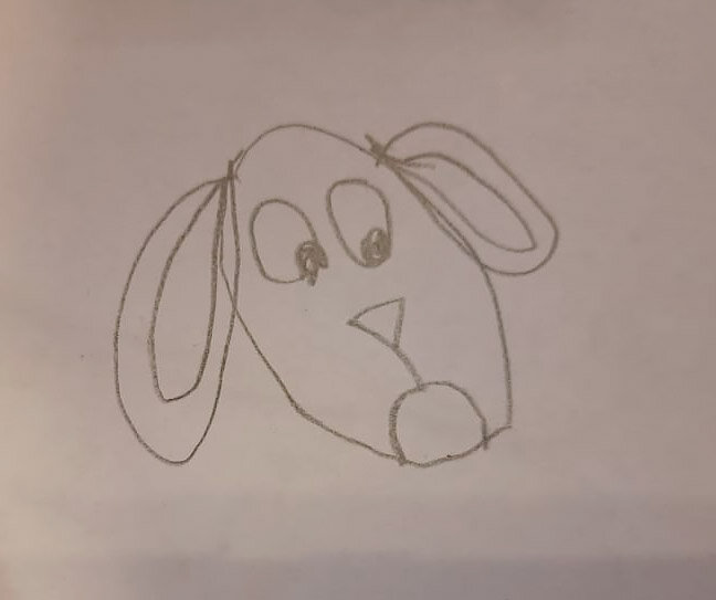 Автопортрет моего ребёнка :))