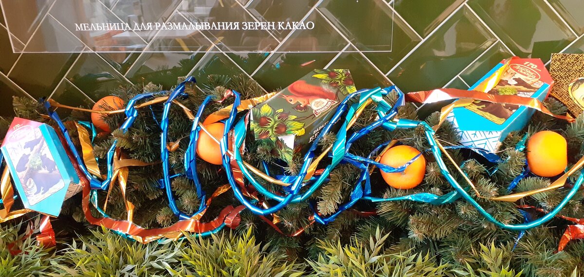 Не бойтесь "банальностей". Впечатлившее меня оформление магазина конфет. Это, безусловно, не высокохудожественное произведение, но, глядя на него, я сразу же вспоминаю все эмоции, которые испытывала в тот момент. 