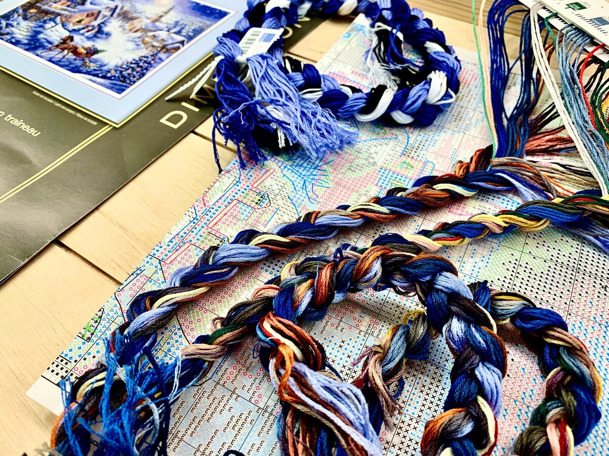 Мой набор для вышивания Дименшенс "Катание на санях"