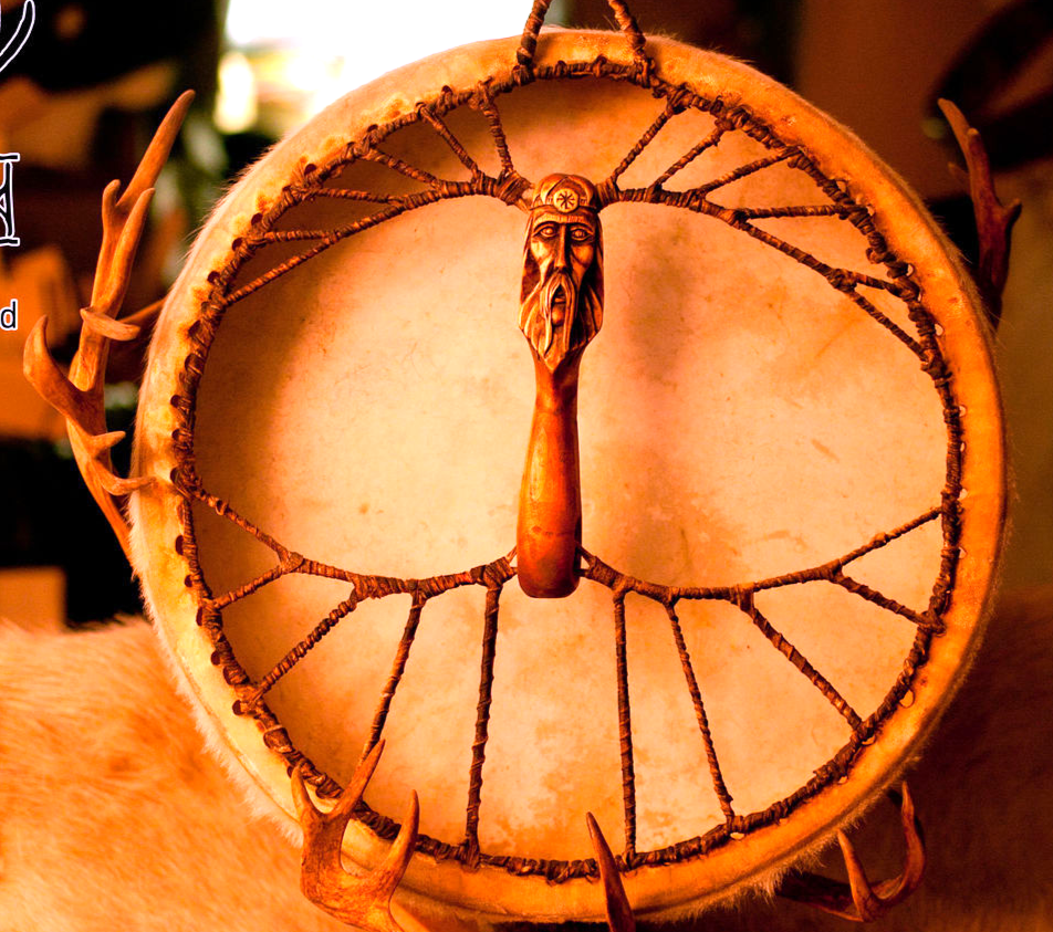 древний алтайский шаманский бубен