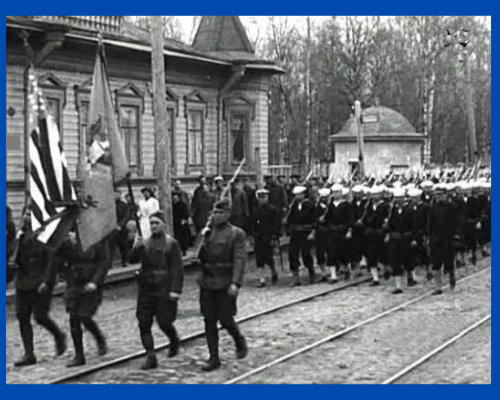 Американцы маршируют во Владивостоке. Фото из открытых источников