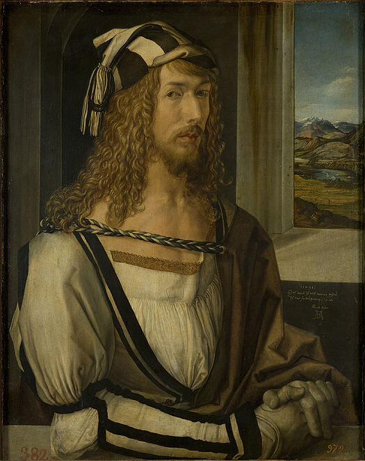 А. Дюрер. Автопортрет, 1498 г. Источник: Музей Прадо, Мадрид