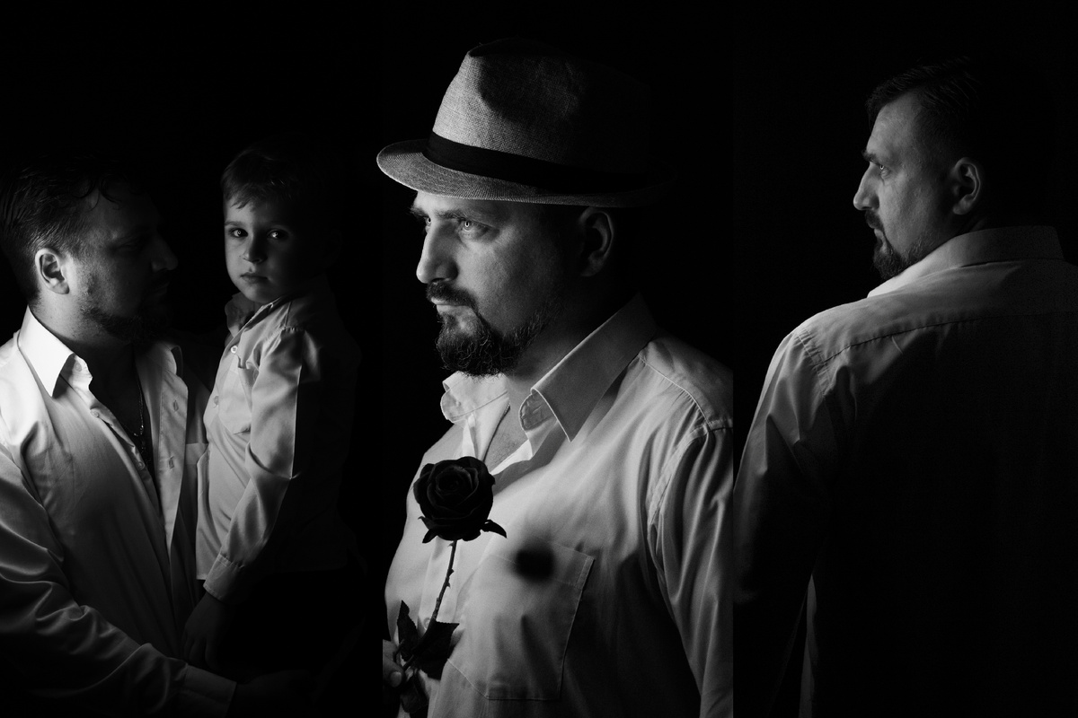 Пример фотографий с одним источником света