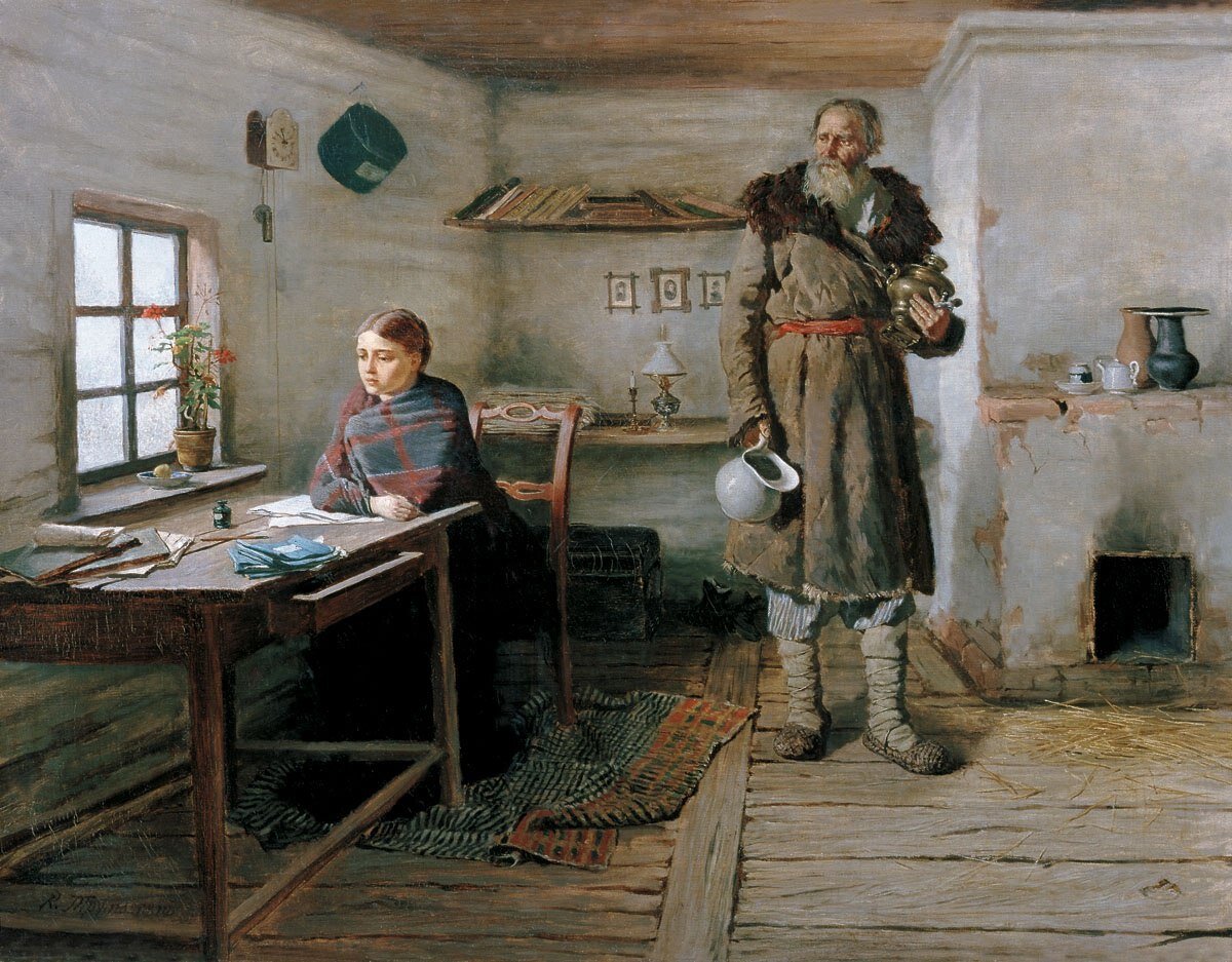 К.А.Трутовский, "Сельская учительница", 1883