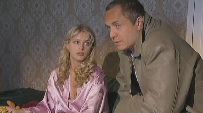 Анжелика Карелина в роли Анжелы и Андрей Соколов в роли "Мирона"