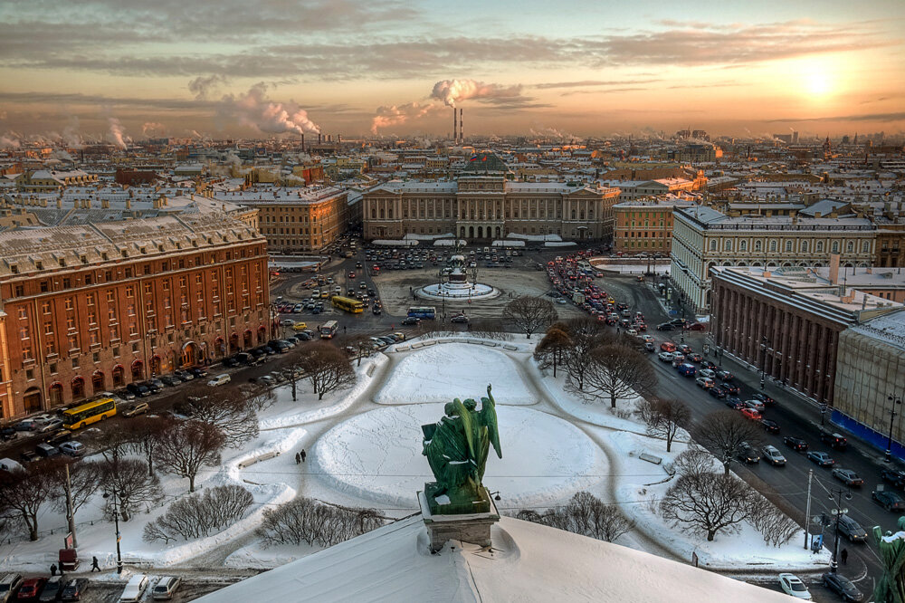 Зимнее фото питера