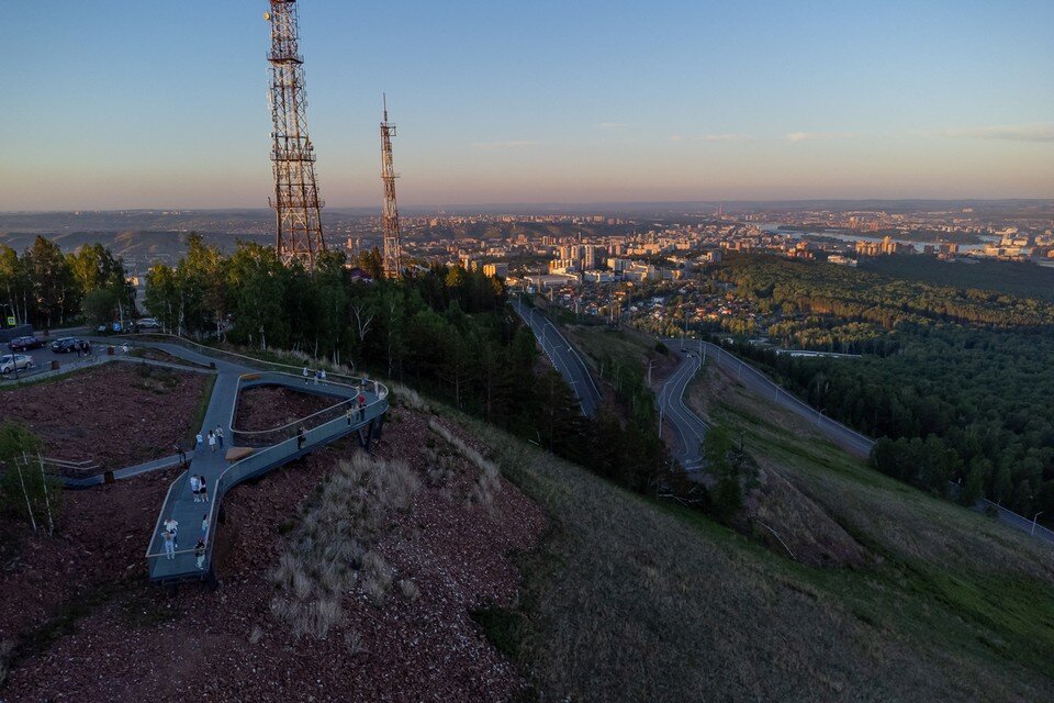     В Красноярске готовят площадку под самый высокий флагшток в России Мария ЛЕНЦ