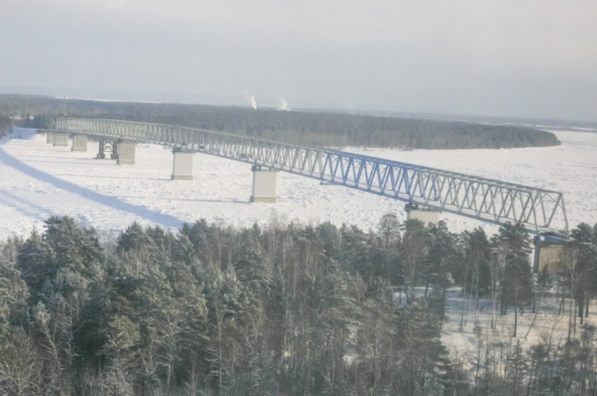 Высокогорский мост через енисей