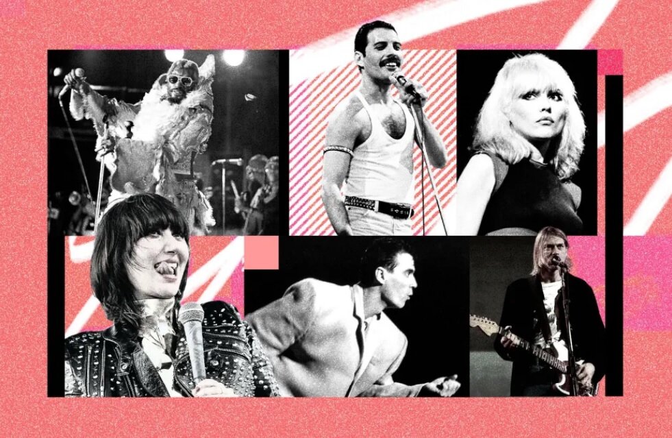 Джордж Клинтон, Меркьюри, Дэбби Хэрри, Карен О, Дэвид Бирн и Кобейн