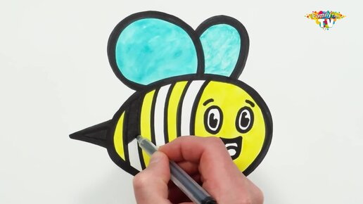 Самая веселая пчелка. Раскраска с вырубкой и наклейками малого формата. Пчелка Майя. Умка