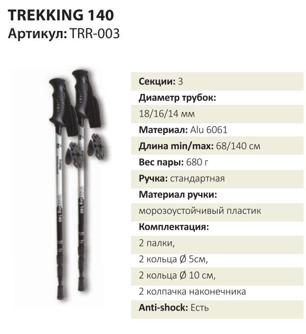 Кольцо для лыжных палок 140мм белое