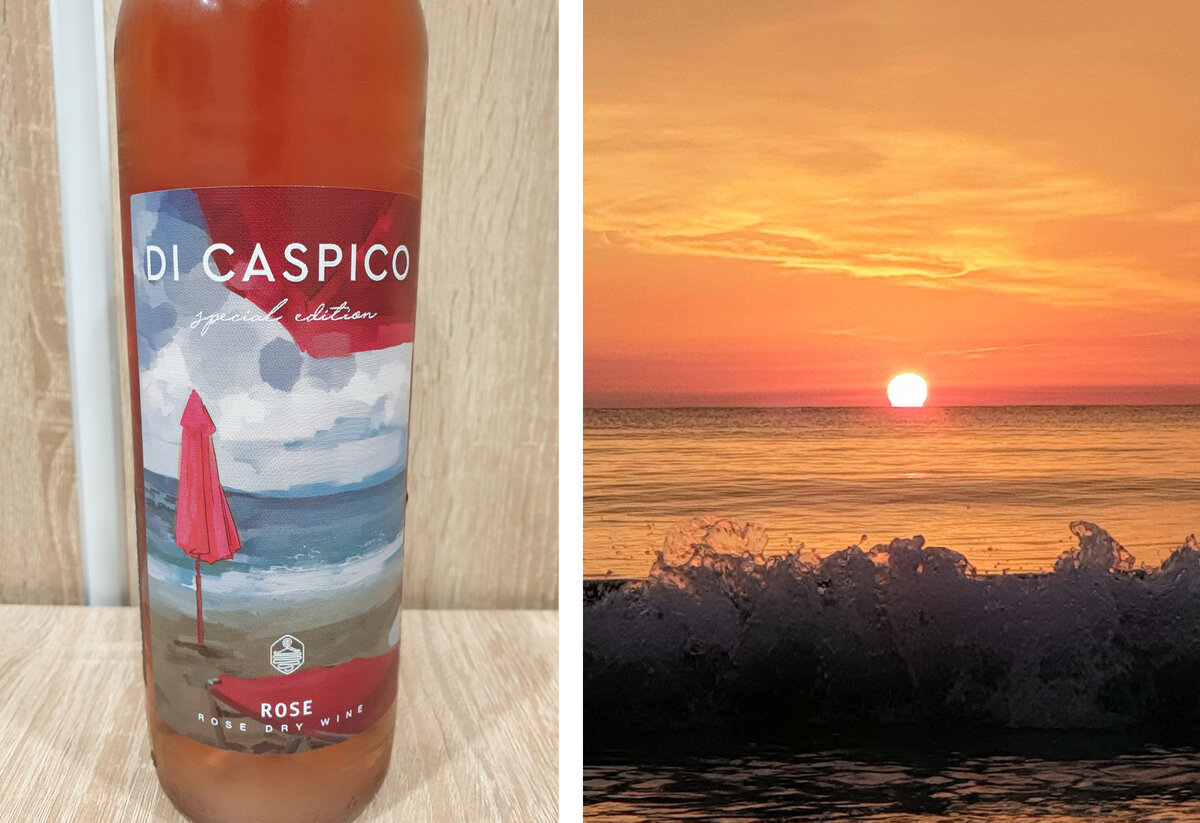 Рассвет на Каспийском море