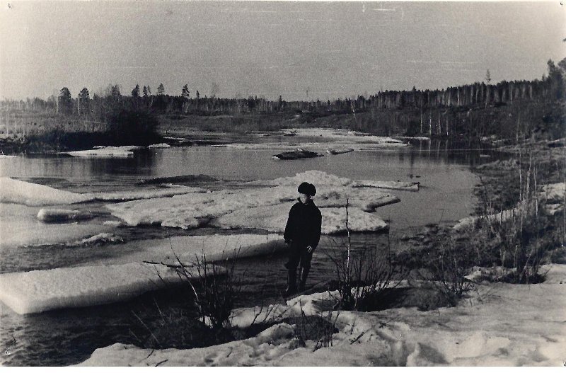 Ледоход на Пышме, нач. 1950-х гг. КМЗ