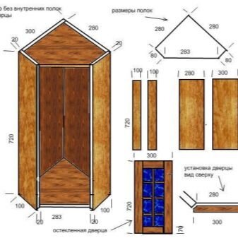 Каким сделать угловой шкаф на балконе: конструкции и материалы