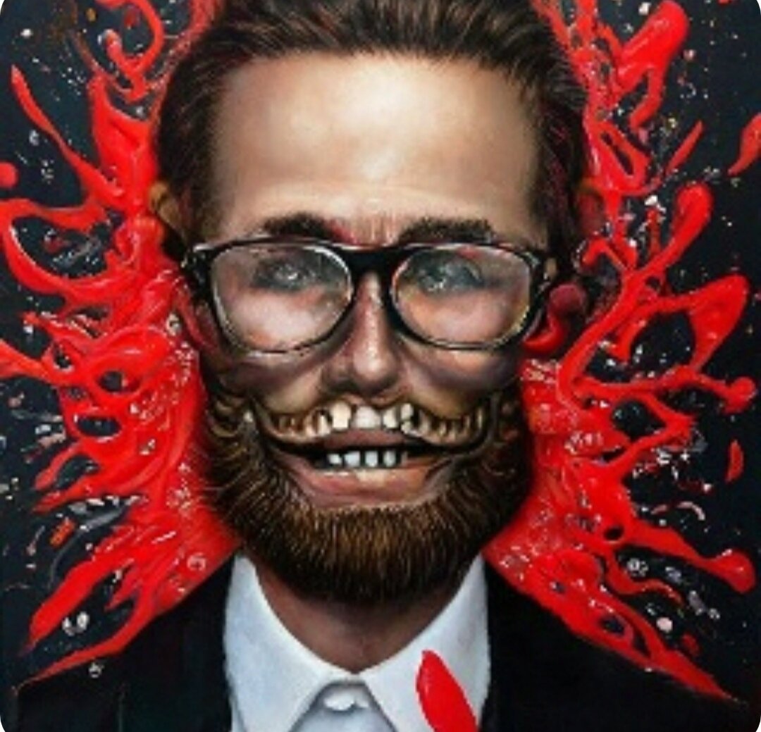 Аффекты психопата. Визуализация с ИИ. 