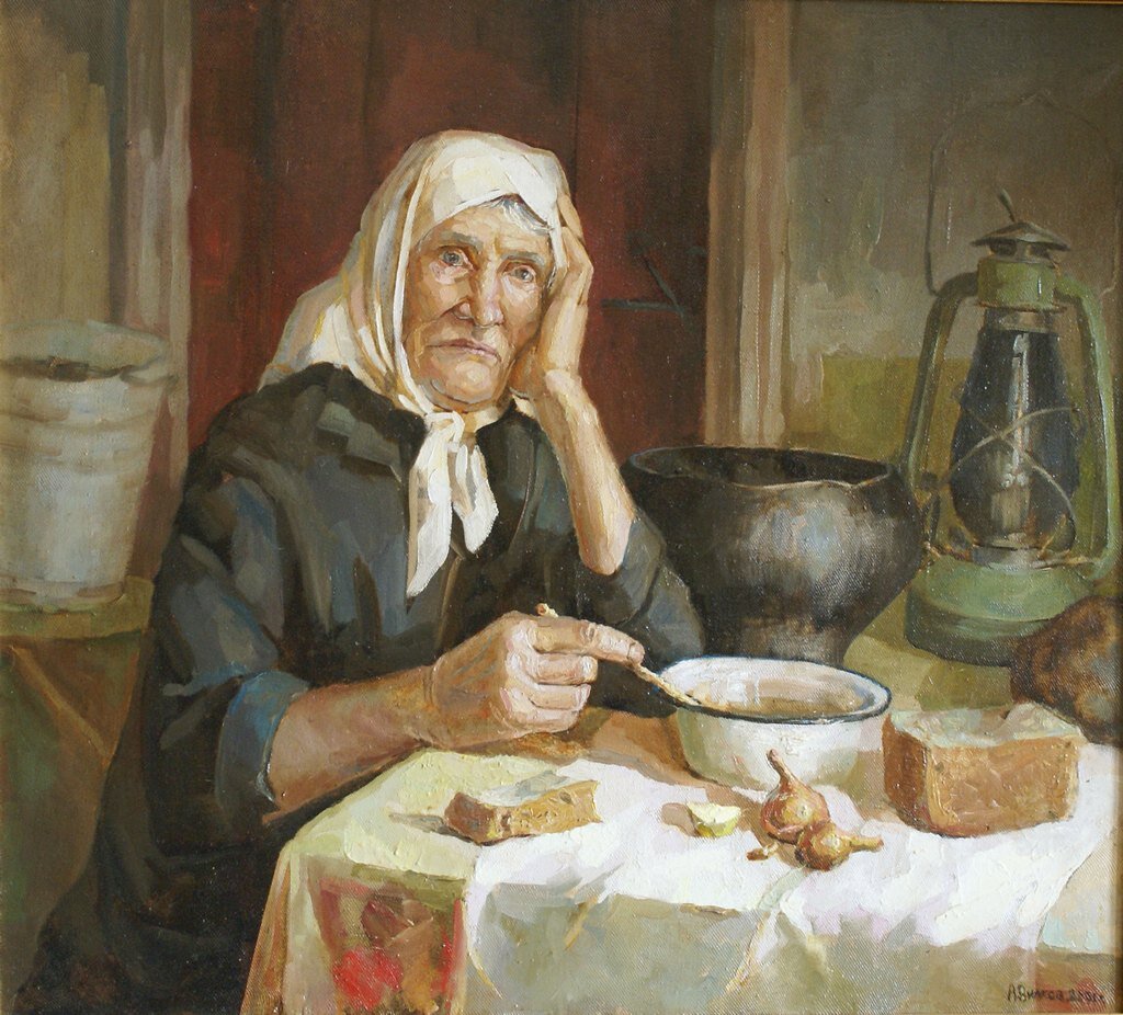 Бабушка моя викентия ивановна жила в маленьком. Бабушка живопись. Старая женщина в живописи. Старушка живопись. Советская живопись у бабушки.