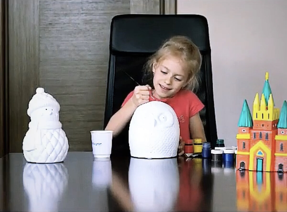 Расписываем керамику с ребёнком