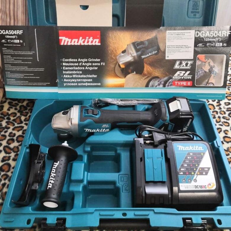 Фото ушм Макита DGA 504RF из яндекс.картинок. Моя пила дожидается меня в пункте выдачи. Как выберусь в город, с меня полный обзор этой штуковины!  