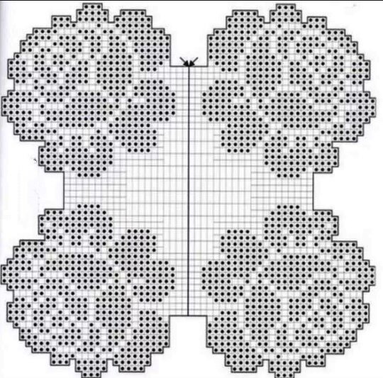 Филейное вязание крючком: 21 схема салфеток бесплатно