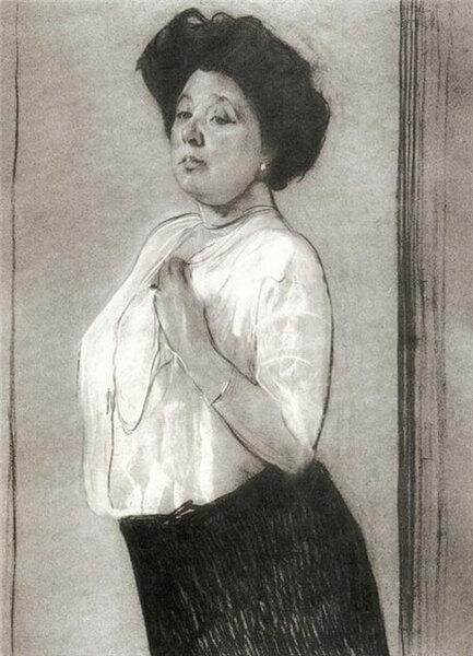 Н.П.Ламанова, автор Серов 1911 год
