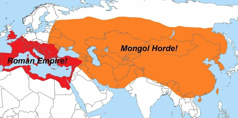 Монгольская империя 1279 год карта