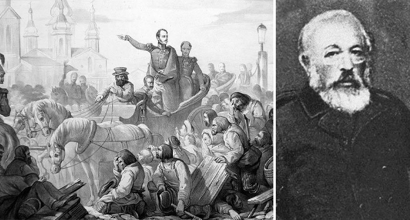 Александр Дмитриевич Бланк и усмирение Николаем I бунтовщиков на Сенной площади